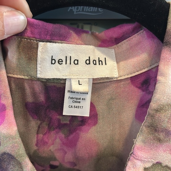 Bella Dahl Floral Camo Full Button Down Hipster Shirt - Picture 5 of 9